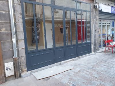 Rénovation vitrine de magasin